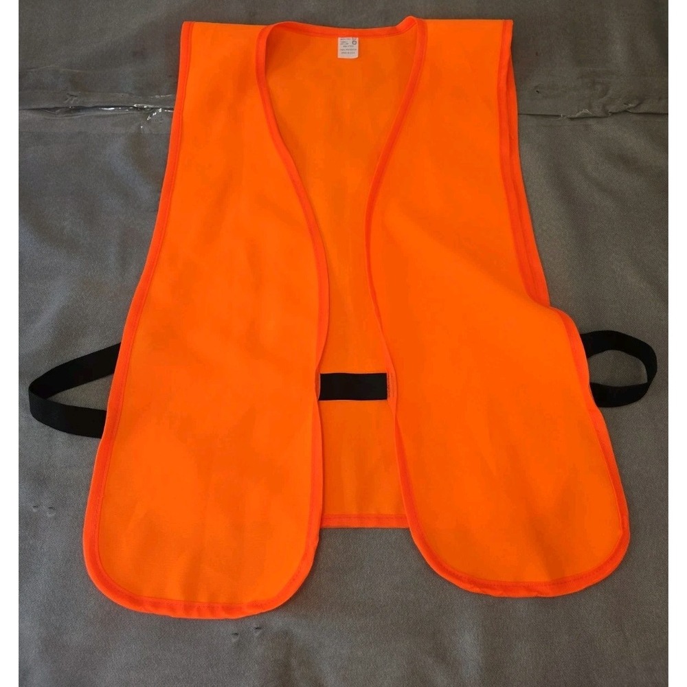 Allen Co Blaze Orange Hunting Safety Vest Adult Unisex Adjustable One Size Fits